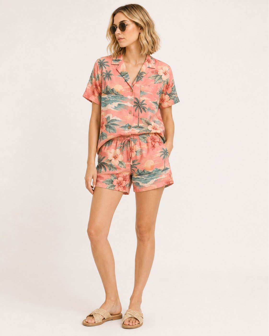Tropical Garden Escape Women's Hawaiian Set