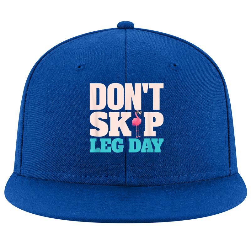 Dont Skip Leg Day Pink Flamingo Cap