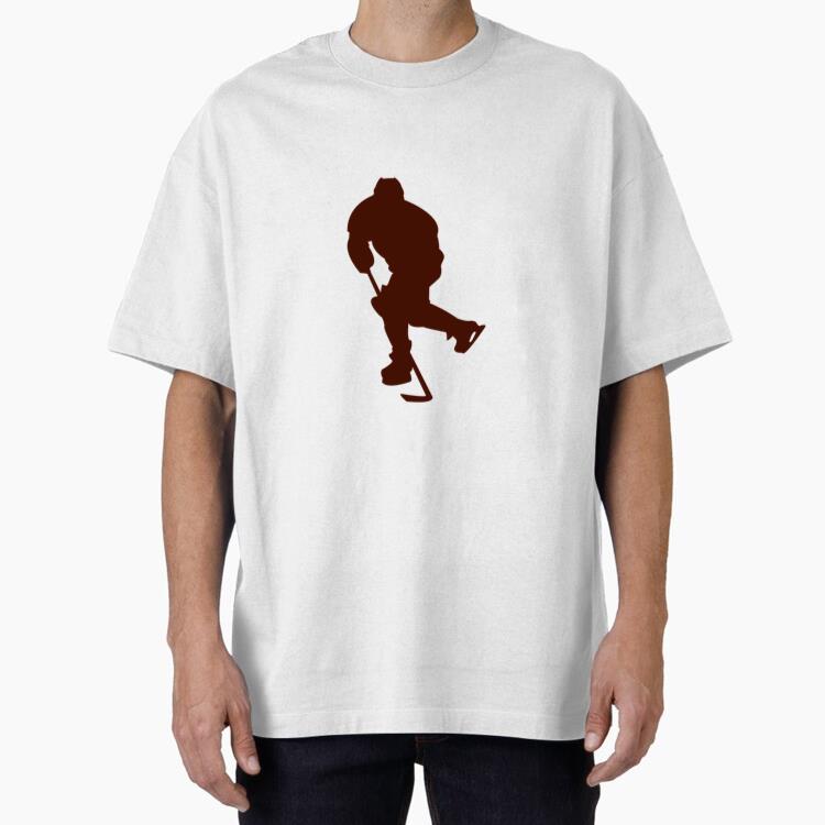 Hockey Ice Player Oversized T-Shirt