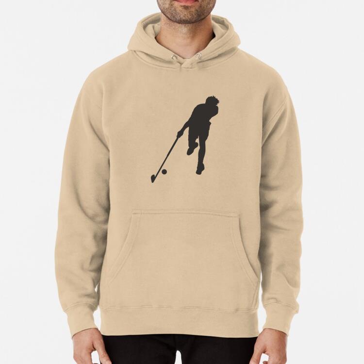 Hockey Player Reaching For The Ball Hoodie