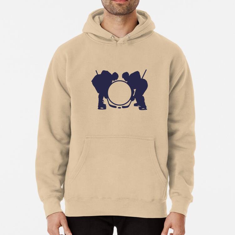 Hockey Players Label Silhouette Hoodie
