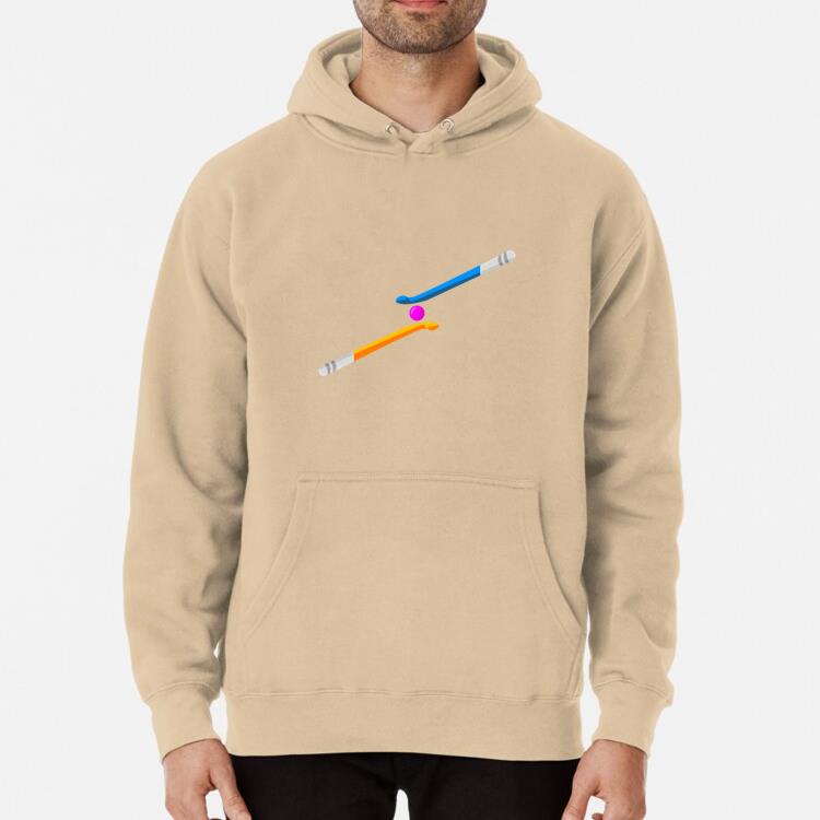 Hockey Sticks Flat Hoodie