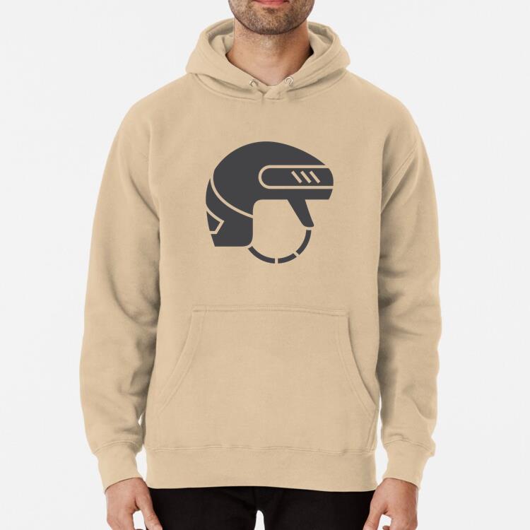 Ice Hockey Helmet Flat Icon Hoodie