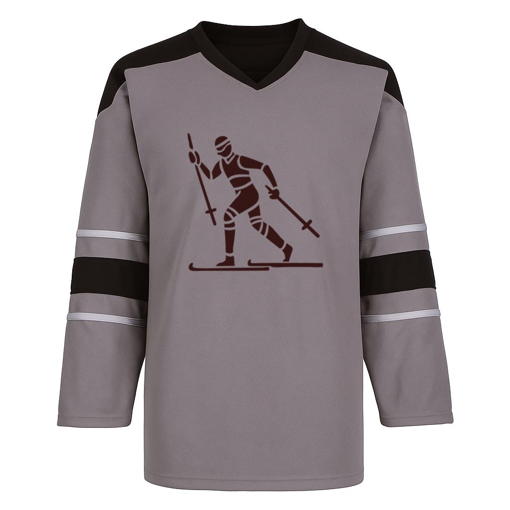 Person Skiing Design Hockey Jersey