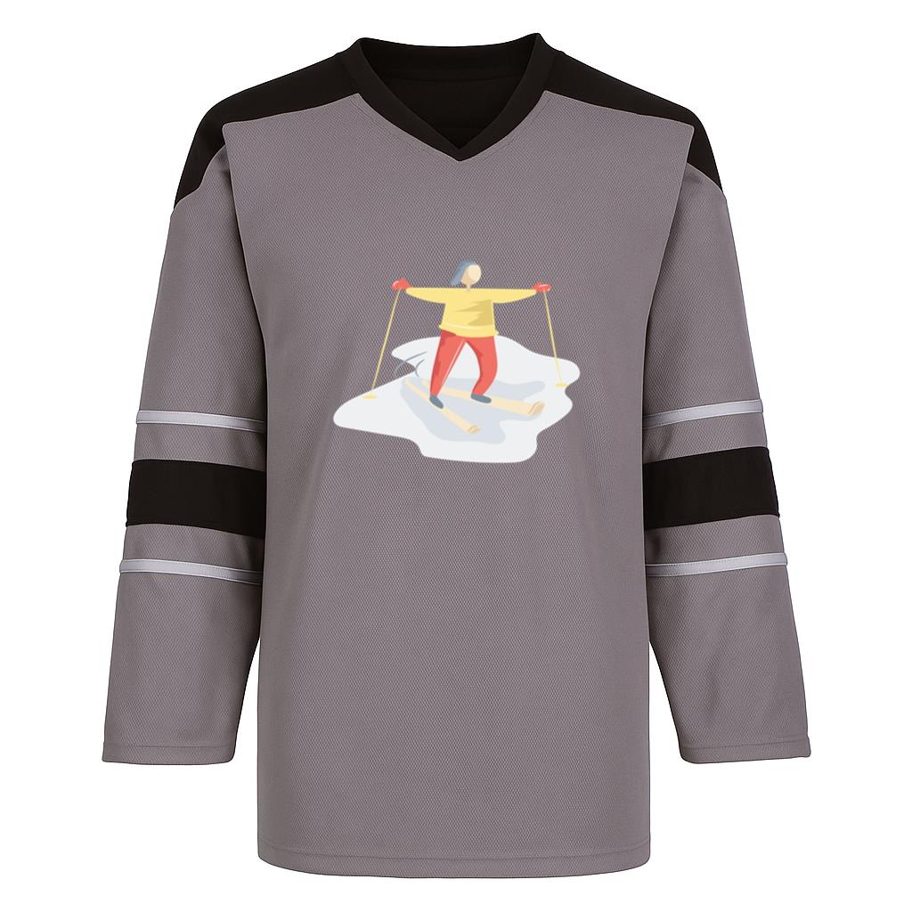 Person Skiing Ice Hockey Jersey