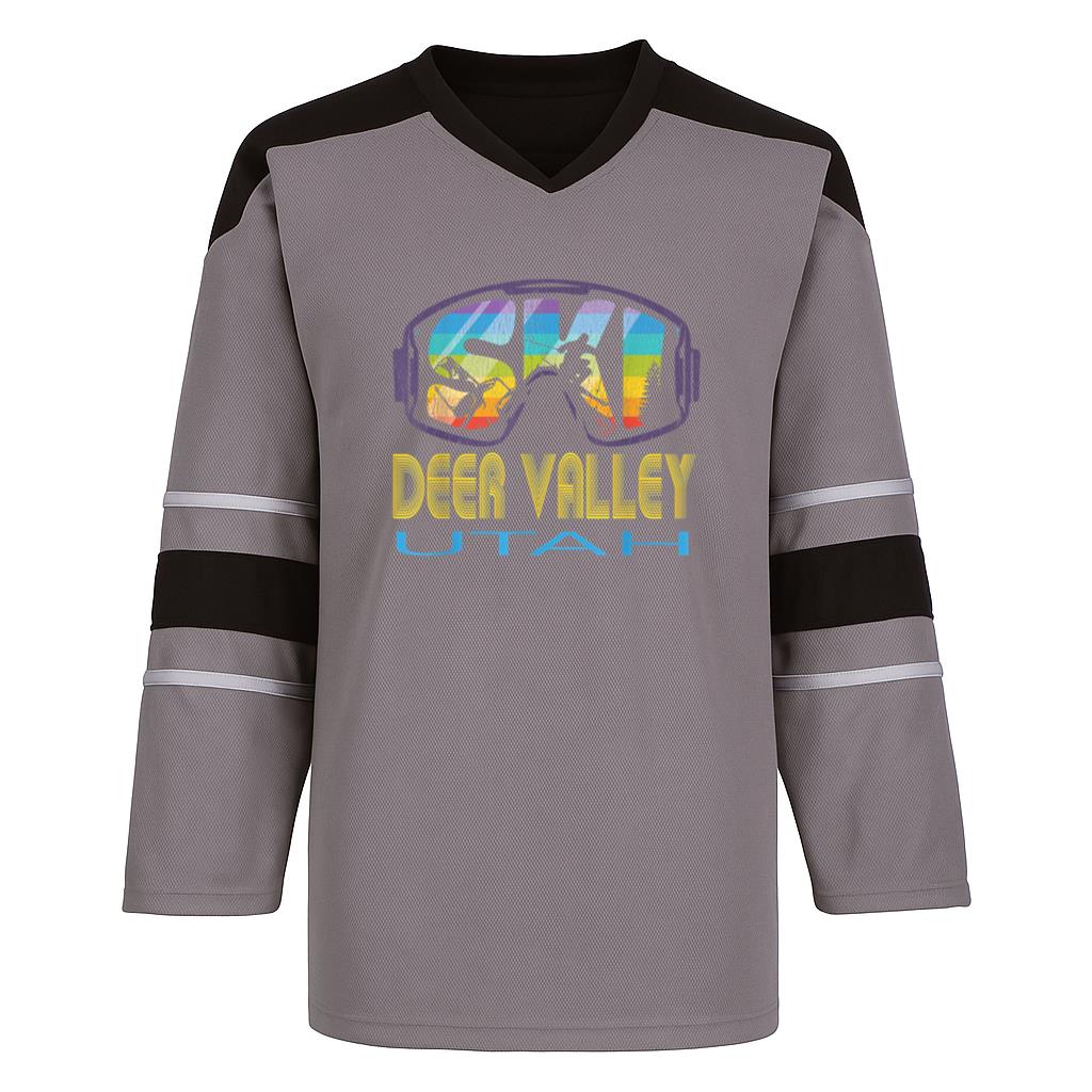 Ski Deer Valley Utah Hockey Jersey