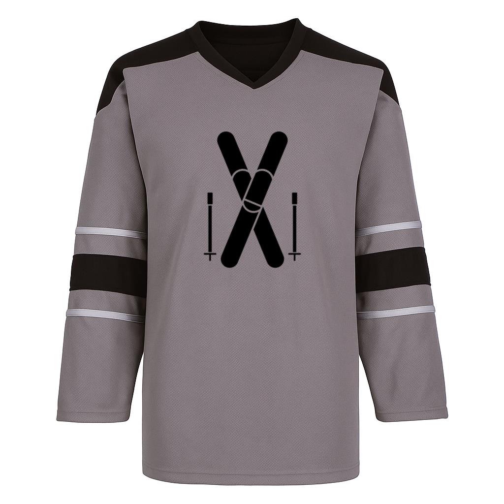 Ski Equipment Icon Hockey Jersey