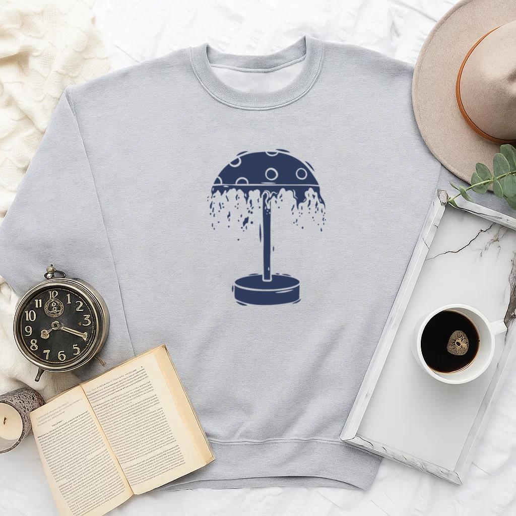 Whimsical Lamp Design With Dripping Detail Sweatshirt